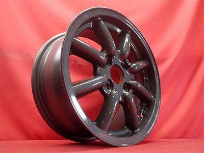 JDM Manufacturer not clear. Used 8-spoke aluminum wheel 4-hole 6J 14-h (No Tires) - Image 2