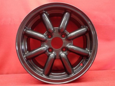 JDM Manufacturer not clear. Used 8-spoke aluminum wheel 4-hole 6J 14-h (No Tires) - Image 5