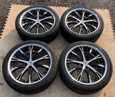 JDM WORK SCHWERT SW4 95M BP R redcap4-Wheel Set (No Tires)