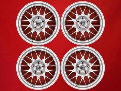 JDM Stagea Autech Bar John 260RS Genuine BBS 17-inch wheels 4-Wheel Set 7J (No Tires)