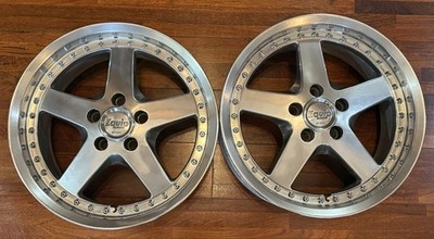 JDM Out of print WORK Equip square rim 3-piece 17-inch 8J +35 2-Wheel Set s (No Tires) - Image 2