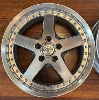 JDM Out of print WORK Equip square rim 3-piece 17-inch 8J +35 2-Wheel Set s (No Tires) - Image 3