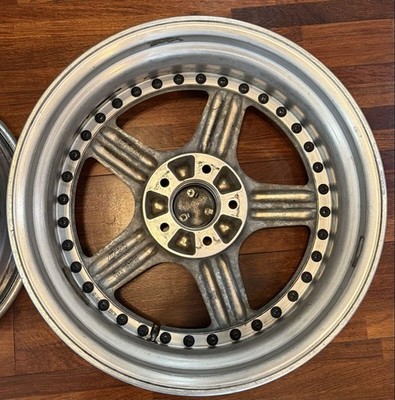 JDM Out of print WORK Equip square rim 3-piece 17-inch 8J +35 2-Wheel Set s (No Tires) - Image 6