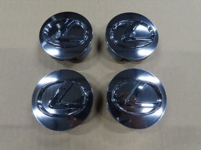 JDM Lexus LS GS Genuine Chrome Center Caps 61mm 4 pieces set for one v (No Tires)