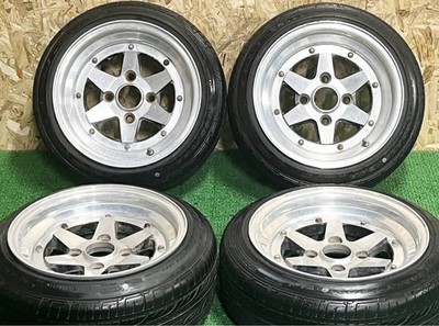 JDM Rare Longchamp XR-4 14in 7J +15 PCD114.3 Goodyear Eagle LS 155/65R (No Tires)