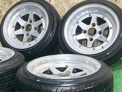 JDM Rare Longchamp XR-4 14in 7J +15 PCD114.3 Goodyear Eagle LS 155/65R (No Tires) - Image 2