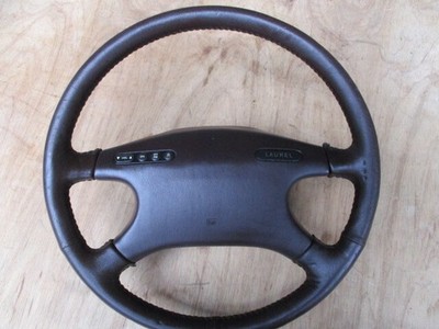 JDM Laurel C33 Genuine Steering Wheel Tea Series Rare Classic Car (No Tires)