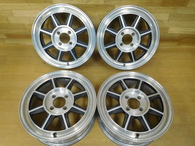 JDM 16-633 Rare Hayashi Racing Hayashi Street 15in 5.5J +45 PCD100-4H (No Tires)