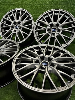 JDM SUBARU WRX S4 Genuine Wheels 184-Wheel Set 8.5J+55 5h PCD114.3 Levorg Fo (No Tires)