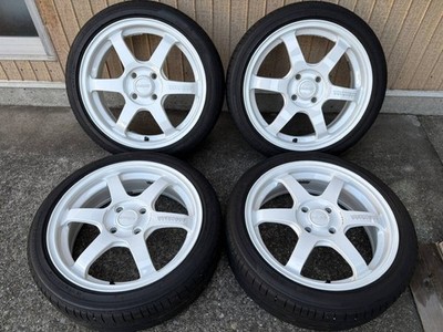 JDM RAYS TE37 SONIC 16-inch 5.5J +45 4H PCD100 165-50-16 4-Wheel Set br WORK (No Tires)