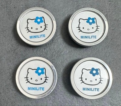 JDM Mira Gino Hello Kitty Kitty-chan Center Cap 4 Individual Set (No Tires)