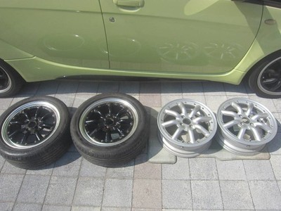 JDM Mitsubishi i-specification? Watanabe Eight Spoke 16 PCD100 common (No Tires) - Image 10