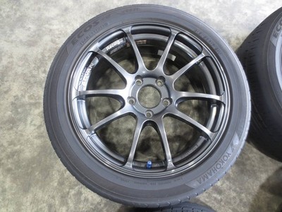 JDM Used Tire and Wheel Set YOKOHAMA ADVAN Racing RZ 17x7.5J +48 5H PCD (No Tires) - Image 4