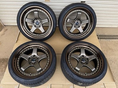 JDM Wheels: WORK JDM Concept GT5-3P 19x9.5J +18 5H 114.3 4-Wheel Set throug (No Tires)