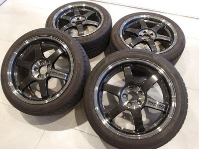 JDM H forging RAYS TE37 SL 2023 model excellent tread 17 5H100 8.5J+45 (No Tires)