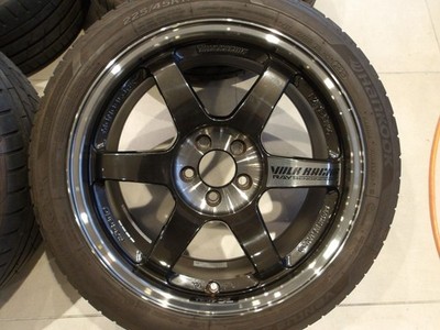 JDM H forging RAYS TE37 SL 2023 model excellent tread 17 5H100 8.5J+45 (No Tires) - Image 2
