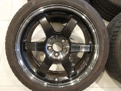 JDM H forging RAYS TE37 SL 2023 model excellent tread 17 5H100 8.5J+45 (No Tires) - Image 3