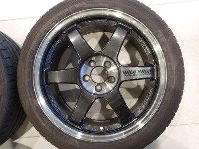 JDM H forging RAYS TE37 SL 2023 model excellent tread 17 5H100 8.5J+45 (No Tires) - Image 5