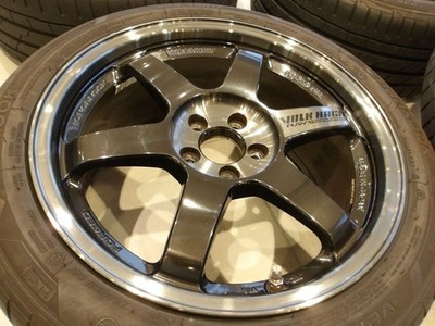 JDM H forging RAYS TE37 SL 2023 model excellent tread 17 5H100 8.5J+45 (No Tires) - Image 6