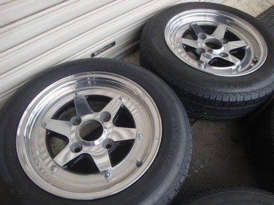 JDM Rare Longchamp XR-4 13-inch aluminum wheels + Bridgestone Nextry 1 (No Tires) - Image 4