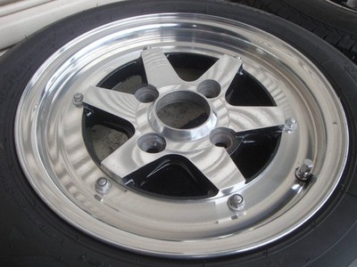 JDM Rare Longchamp XR-4 13-inch aluminum wheels + Bridgestone Nextry 1 (No Tires) - Image 5
