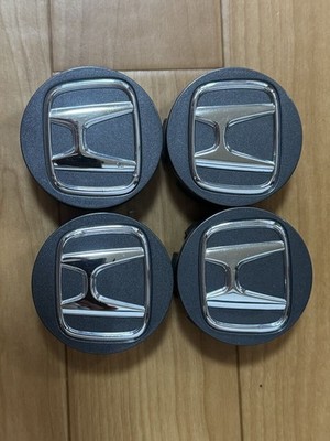 JDM Honda Genuine Center Cap Black 4 Individual Set 44732T4GJ00 br Hon (No Tires)