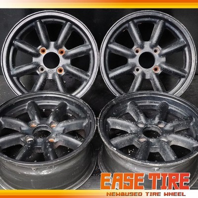 JDM Rare BR Black Racing 15x6.5J +25 4H PCD114.3 4-Wheel Set wheels for Toyot (No Tires)