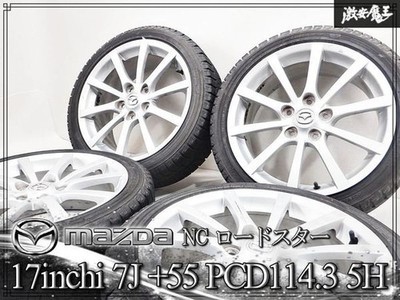 JDM No distortion//MAZDA Genuine NC Roadster NCEC 17x7J +55 PCD114.3 5 (No Tires)