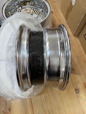 JDM Zenith wire wheel 3 bar 1372 spokes gold hub & nipples black hub r (No Tires) - Image 6