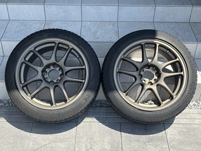 JDM WORK emotion CR Kai 172-Wheel Set PCD114.3 4 holes 8J +32 225/45R17 (No Tires)