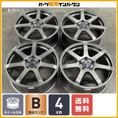 JDM Excellent Condition ENKEI Performance Line PF07 17in 7J +48 PCD114 (No Tires)