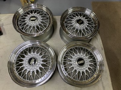 JDM Out of print Rare BBS Super RS 184-Wheel Set Re-barreled deep rim (No Tires)