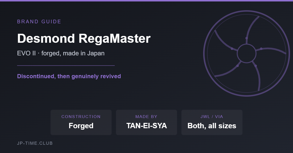 Desmond RegaMaster brand card