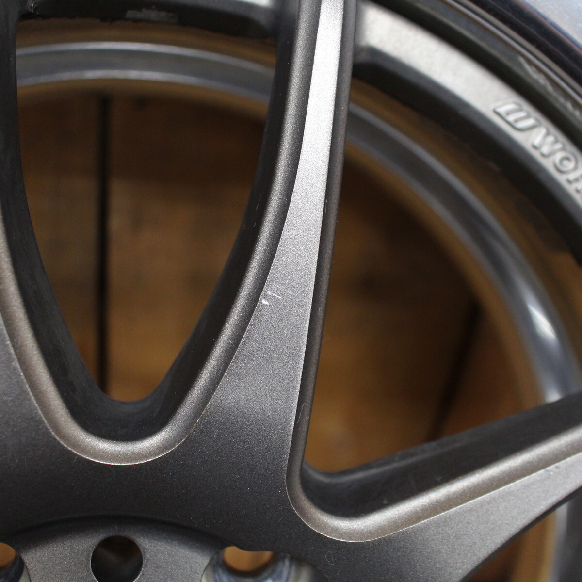 JDM Fit Demio Passo Vitz Note bB etc. WORK emotion CR2P 16x6.5J+48 Good (No Tires) - Image 4