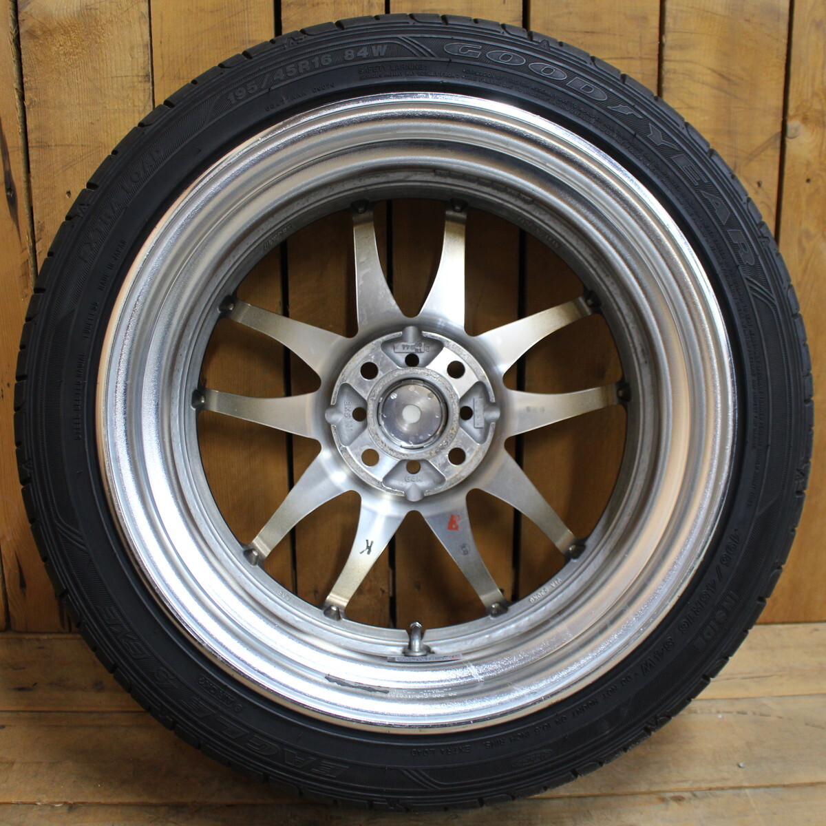 JDM Fit Demio Passo Vitz Note bB etc. WORK emotion CR2P 16x6.5J+48 Good (No Tires) - Image 7