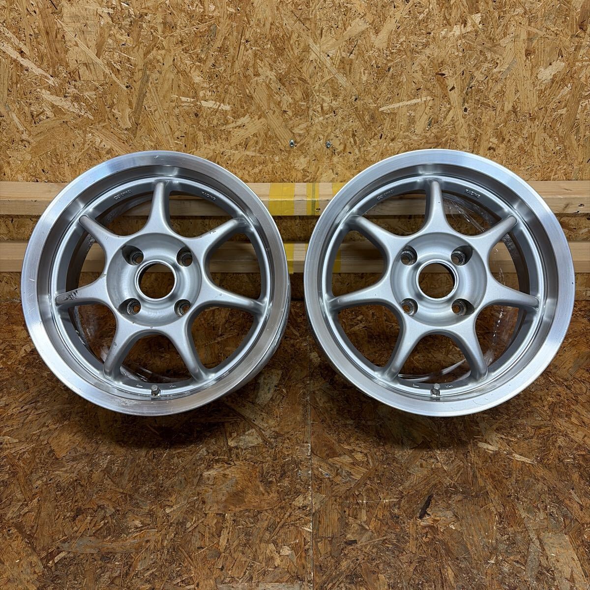 JDM Rare ENKEIRacing S156.5J+32114.3/4-holeClassic Kei Cars Cappuccino (No Tires)