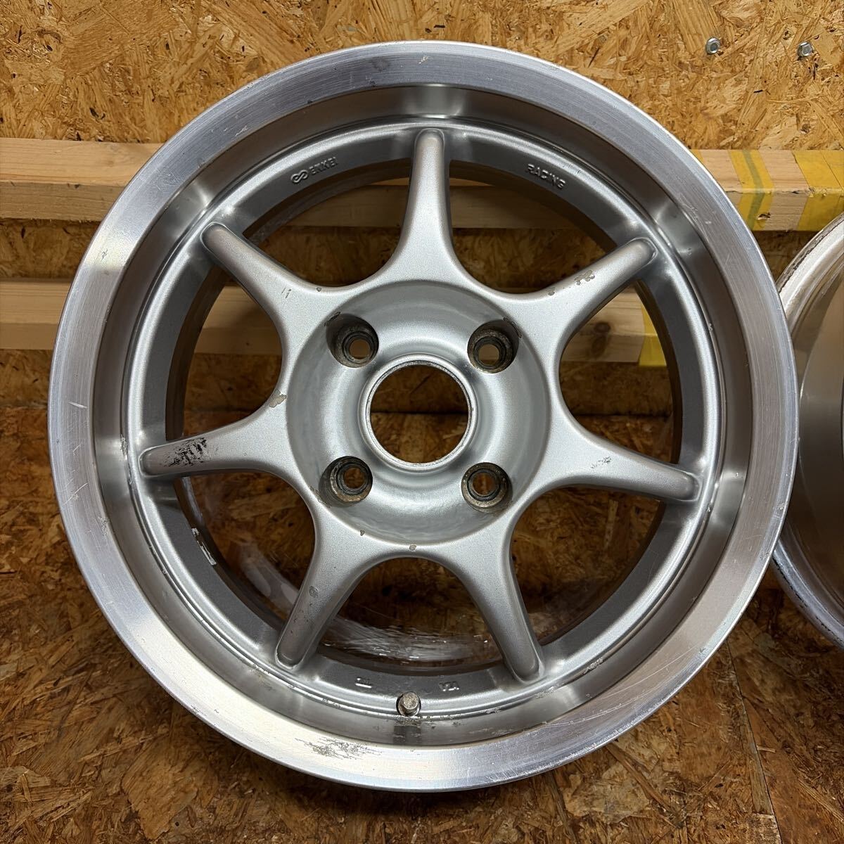 JDM Rare ENKEIRacing S156.5J+32114.3/4-holeClassic Kei Cars Cappuccino (No Tires) - Image 2