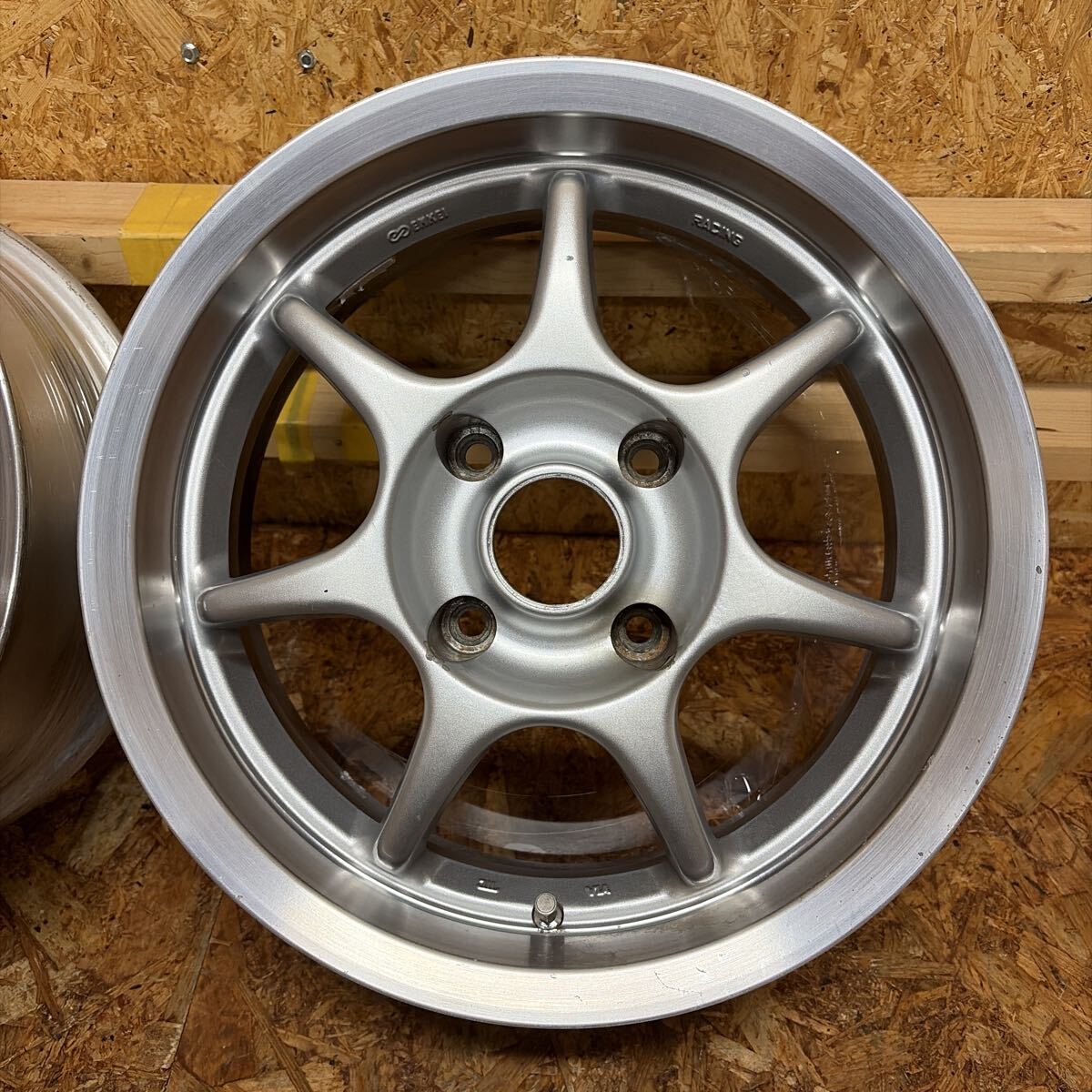 JDM Rare ENKEIRacing S156.5J+32114.3/4-holeClassic Kei Cars Cappuccino (No Tires) - Image 6