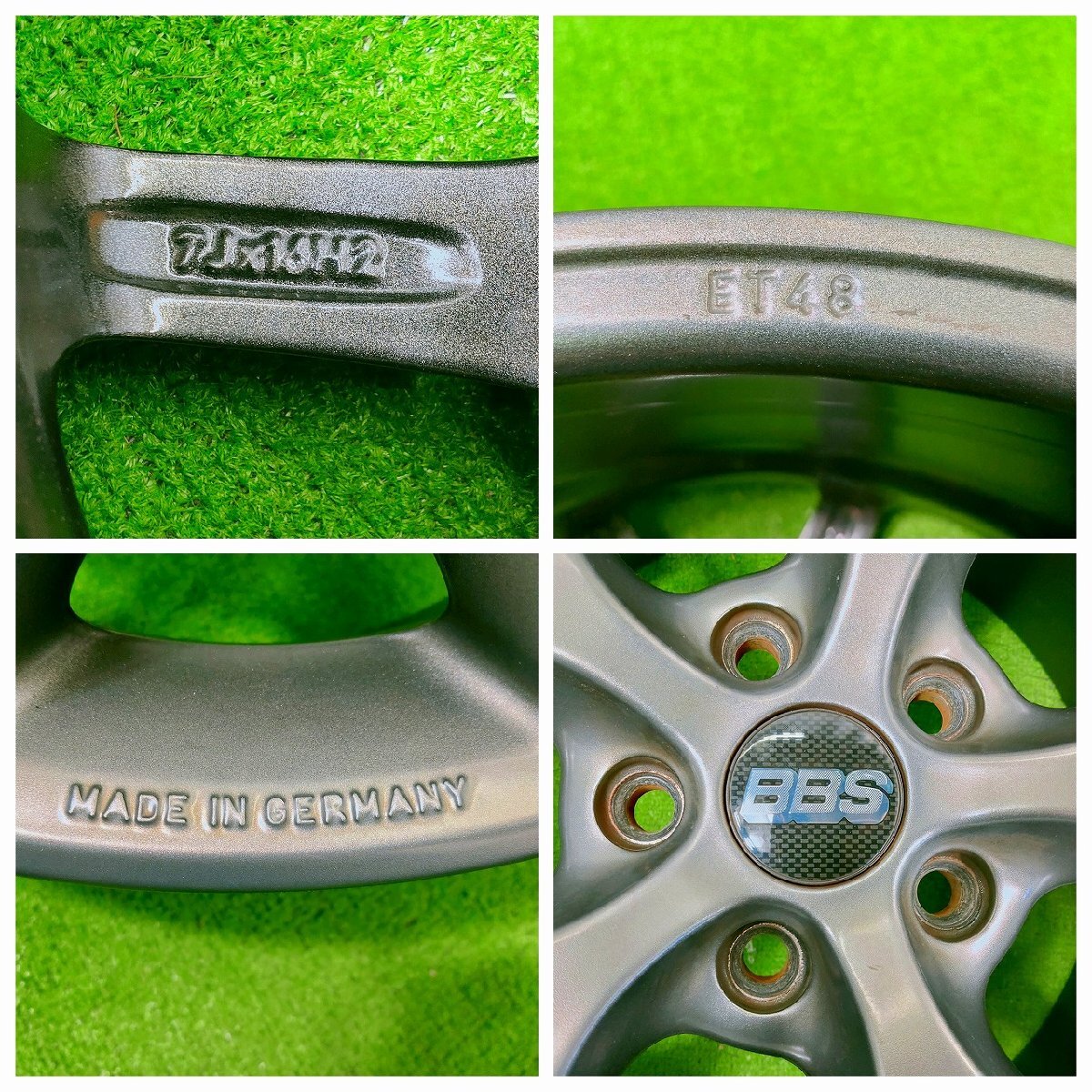 JDM BBS SR011 MADE IN GERMANY 16x7J +48 5-hole 112 Used Aluminum Whee (No Tires) - Image 7
