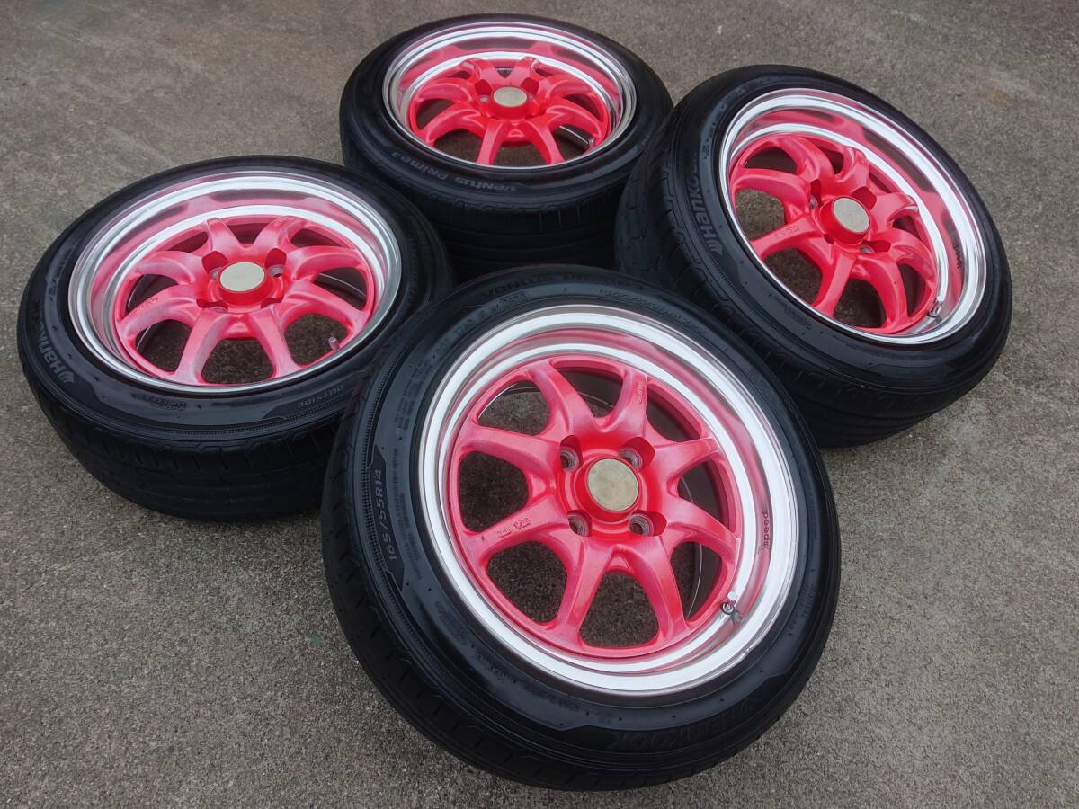 JDM Rare out-of-print size ENKEI Jspeed J SPEED 14x6.5J OFF+42 4H PCD10 (No Tires) - Image 9