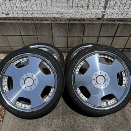 JDM WORK Euroline Dish 19-inch tire set excellent condition Legno 235/ (No Tires)