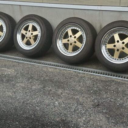 JDM WORK EQUIP05 168j+35 9j+35 PCD114.3 5H Rare WORK Equip 05 wheels f (No Tires)