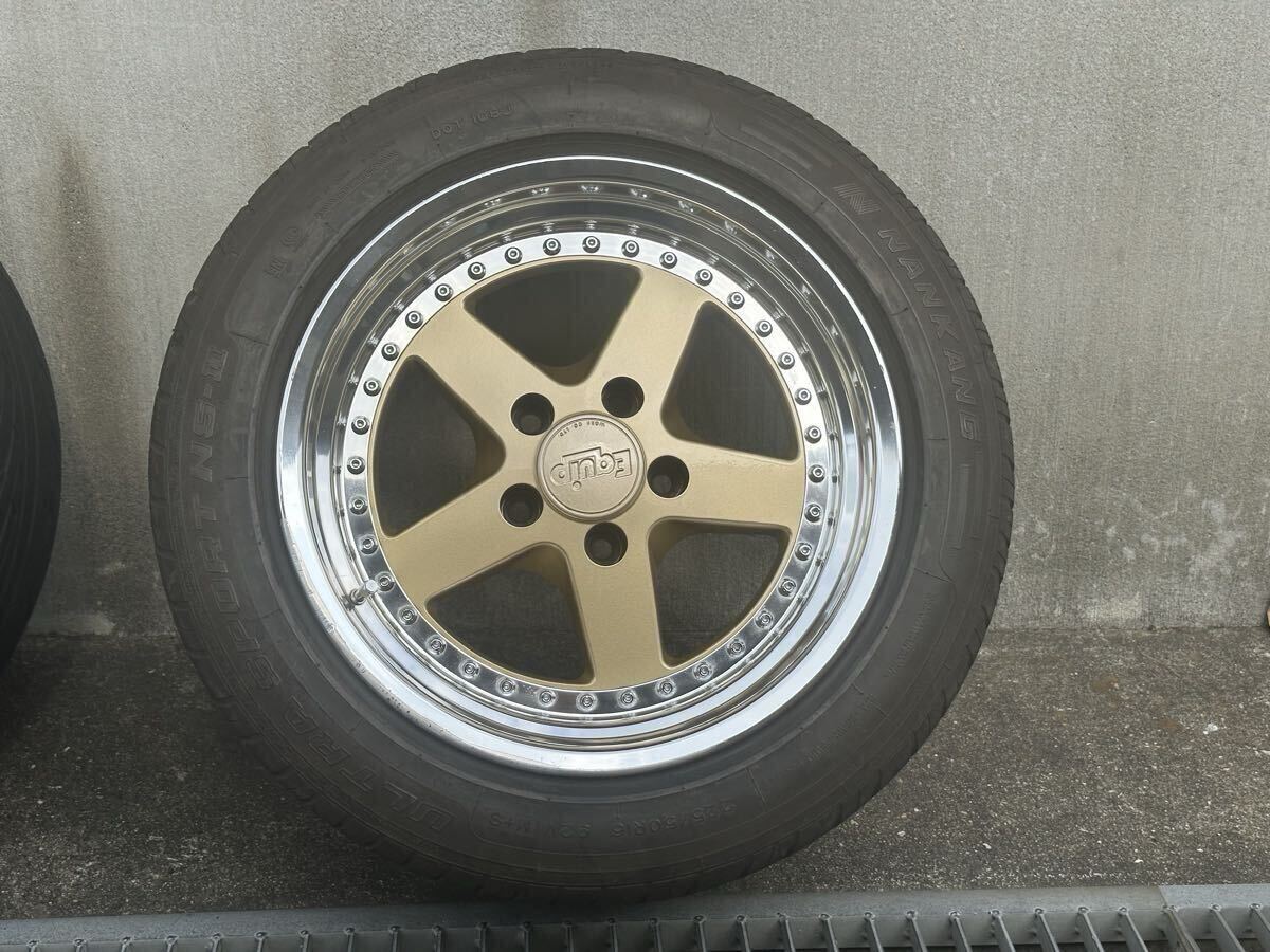 JDM WORK EQUIP05 168j+35 9j+35 PCD114.3 5H Rare WORK Equip 05 wheels f (No Tires) - Image 2