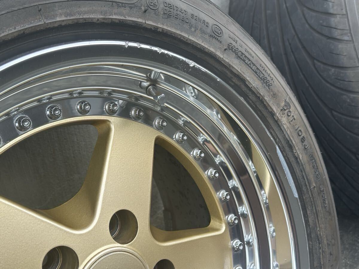 JDM WORK EQUIP05 168j+35 9j+35 PCD114.3 5H Rare WORK Equip 05 wheels f (No Tires) - Image 9