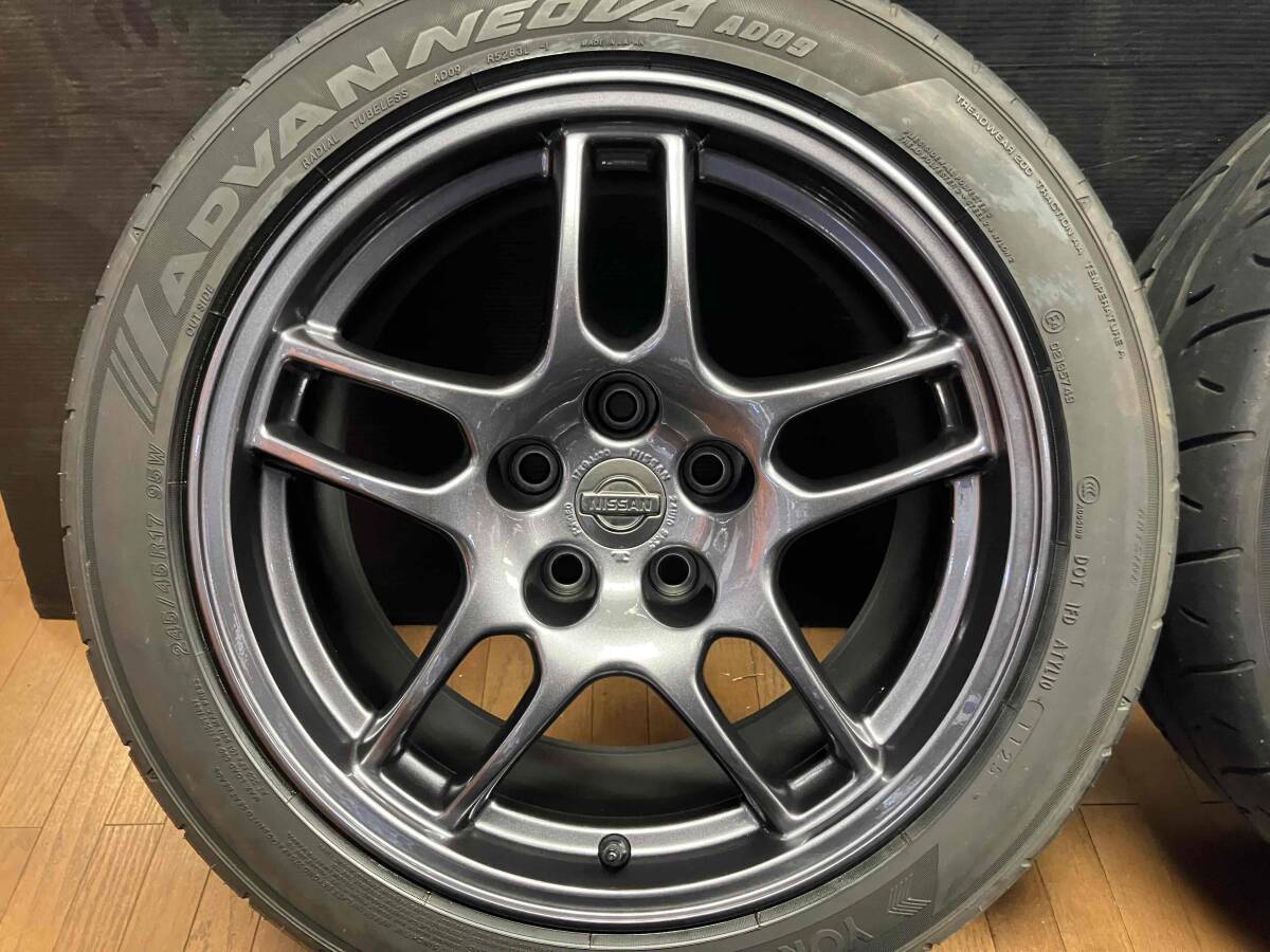 JDM RareForging R33 Skyline GT-R Genuine 17-inch wheels 9J+30 5H114.3N (No Tires) - Image 4
