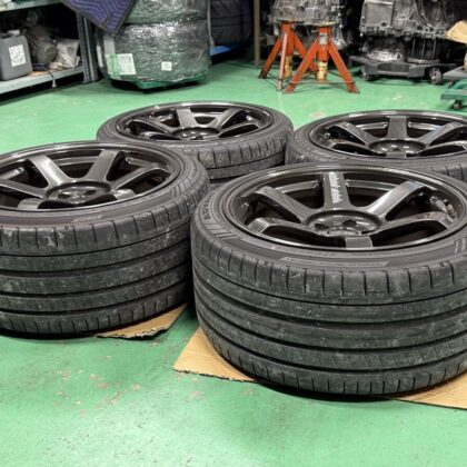 JDM RAYS TE37 saga s-plus 5-hole PCD112 19-inch tire and wheel set. Us (No Tires)