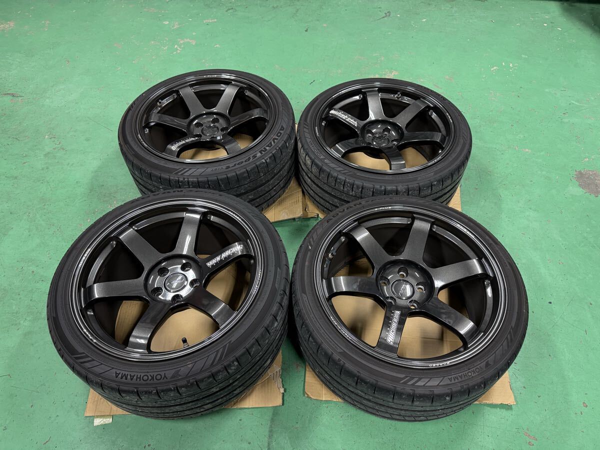 JDM RAYS TE37 saga s-plus 5-hole PCD112 19-inch tire and wheel set. Us (No Tires) - Image 2