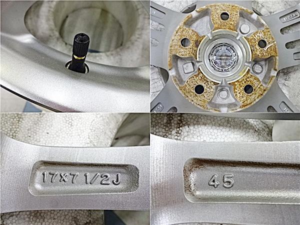 JDM V36 Skyline 225/55R17 Studless Tires Used with Original Aluminum W (No Tires) - Image 3