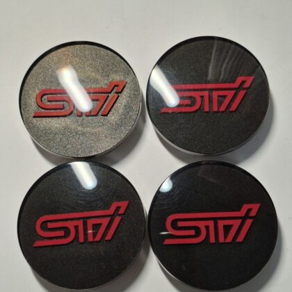 JDM New CarSubaru STI Genuine Center Cap 4 Individual Set SUBARU Levor (No Tires)