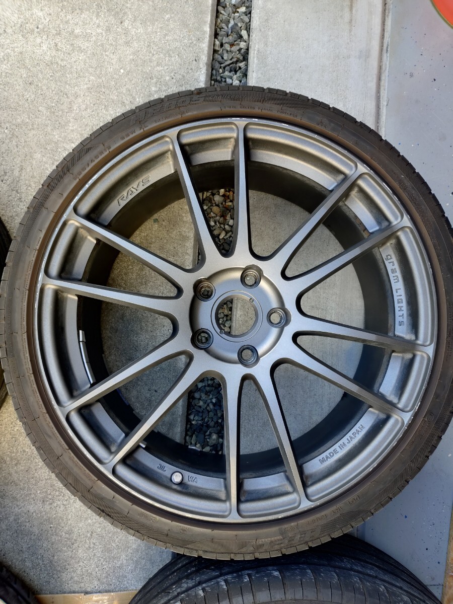 JDM RAYS gram LIGHTS 57Xtreme MF 19x8.5J +45 5-hole PCD114.3 Tire Wheel (No Tires) - Image 2